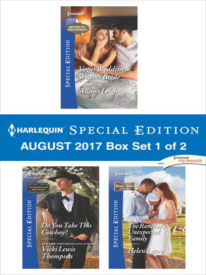 cover image of Harlequin Special Edition August 2017--Box Set 1 of 2